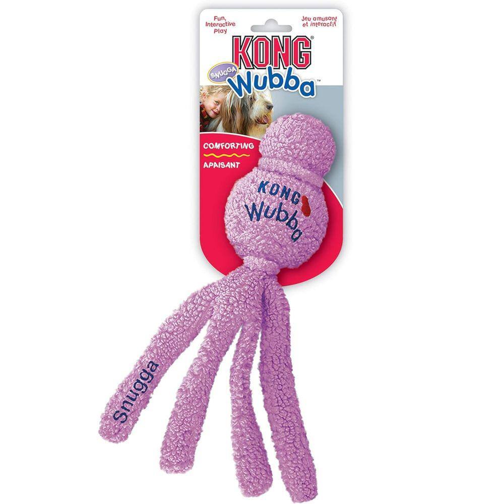 Pelúcia Kong Wubba Snugga Brinquedo Para Cães e Gatos Grande - Roxo