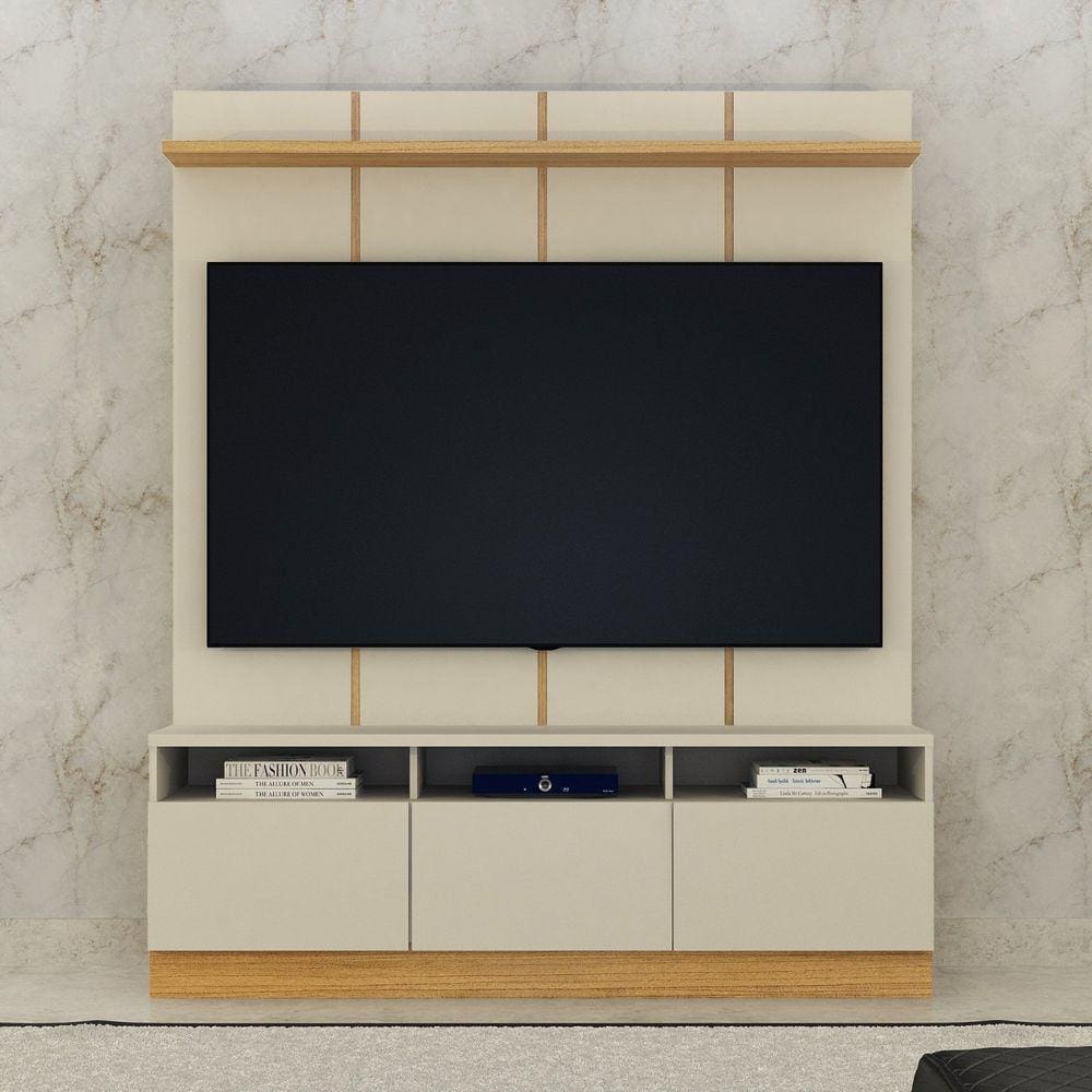 Home Theater Central Mônaco Off White/Cinamomo