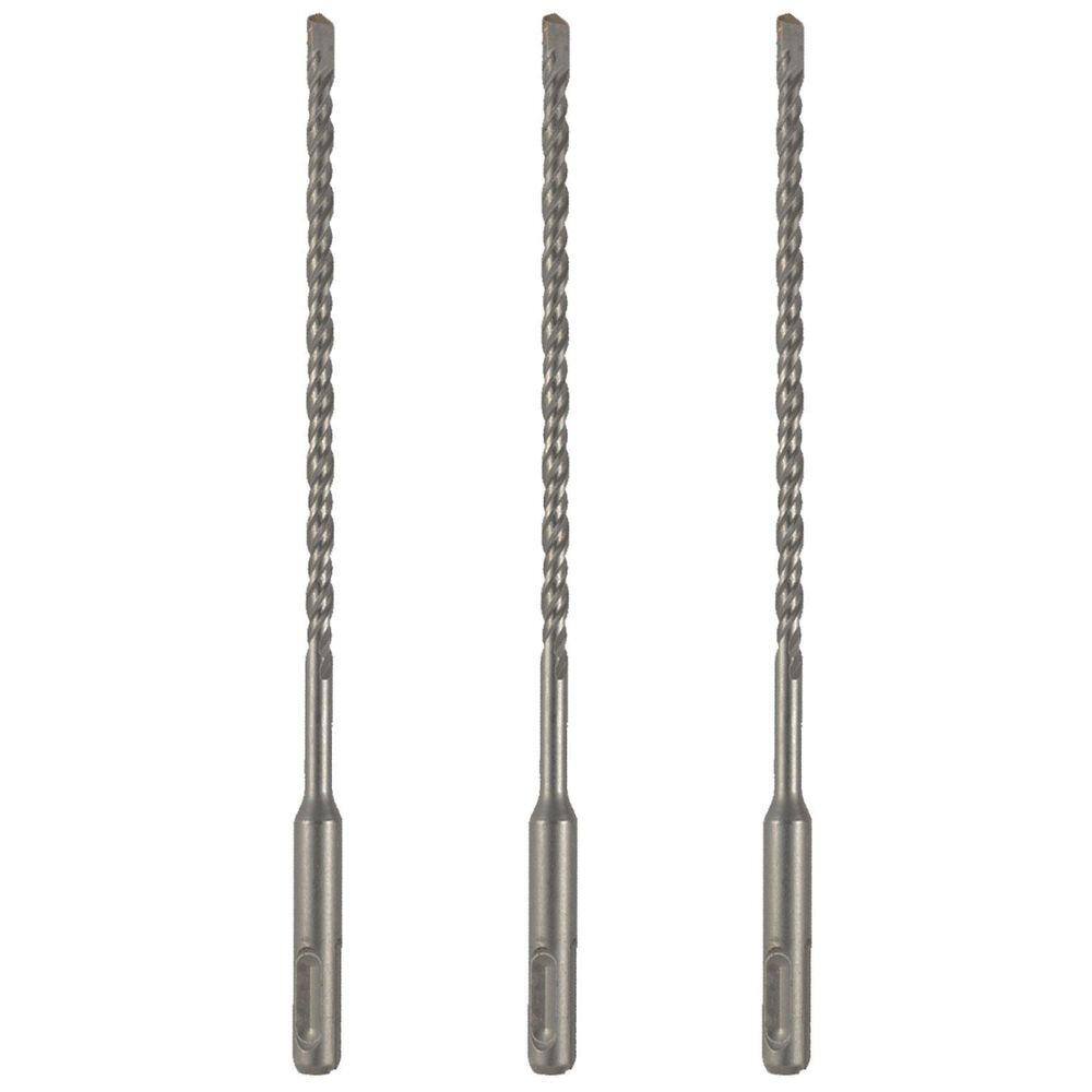 Kit 3 Broca Sds 5Mm X160Mm Metal Duro Martelete Profissional