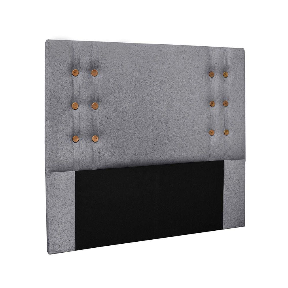 Cabeceira Cama Box King 195 cm Genova Linho Cinza S04 - D`Rossi