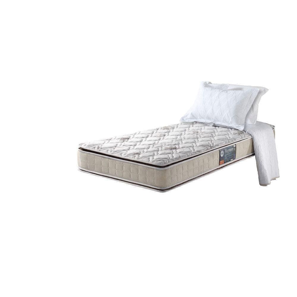Colchão Solteiro King Orleans Espuma Dupla Face Pillow Top Bege