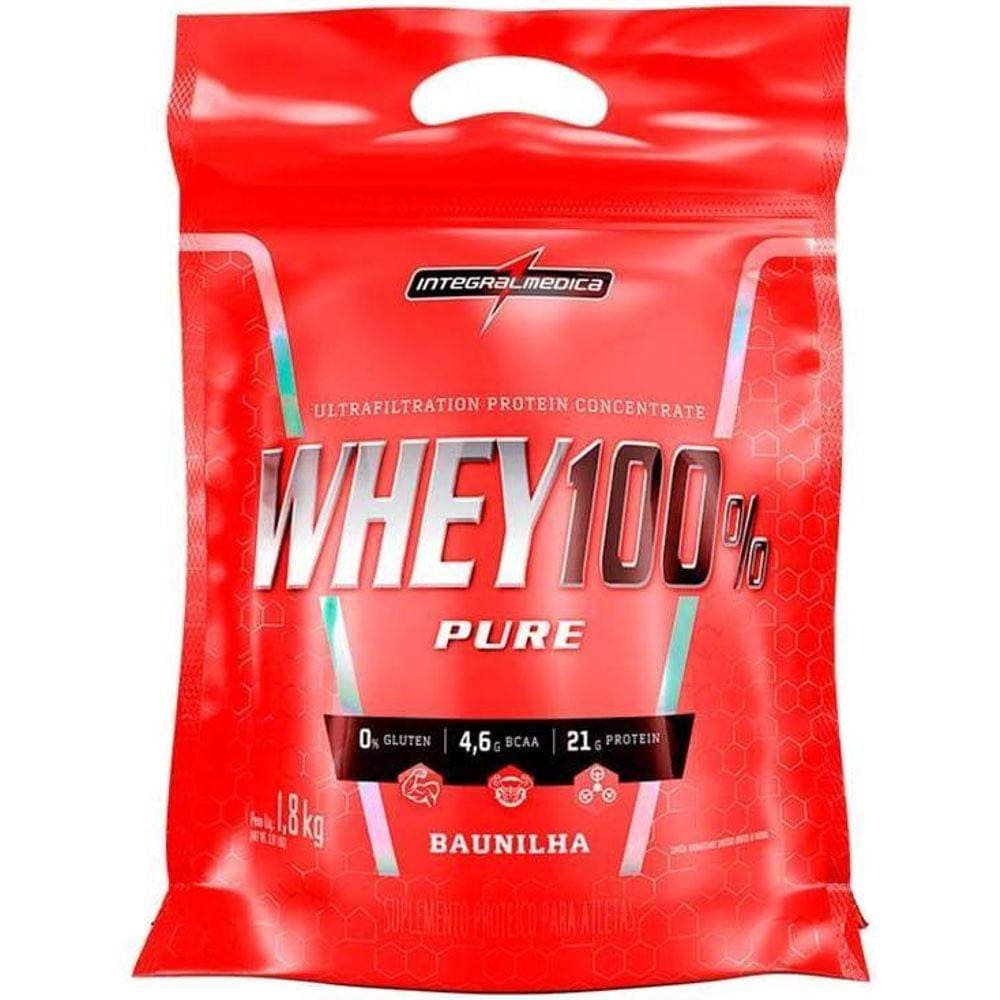 Whey 100% Pure Pouch 1,8kg Baunilha Integralmedica