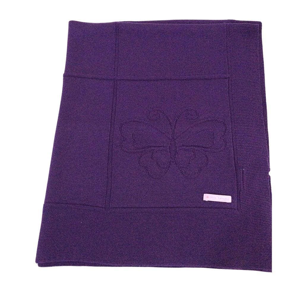 Manta Tricot Fem Noruega Roxo Açai