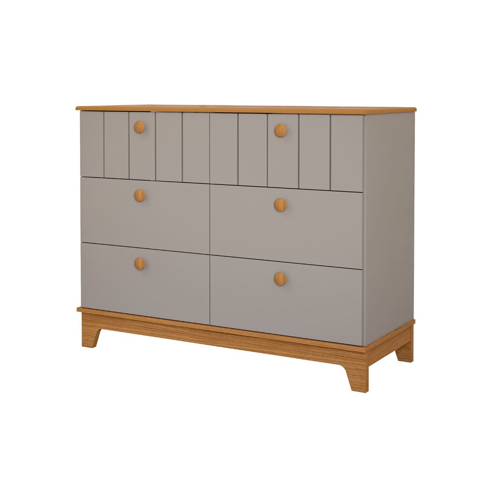 Cômoda Retro Biscoito Permobili 06 gavetas MDF