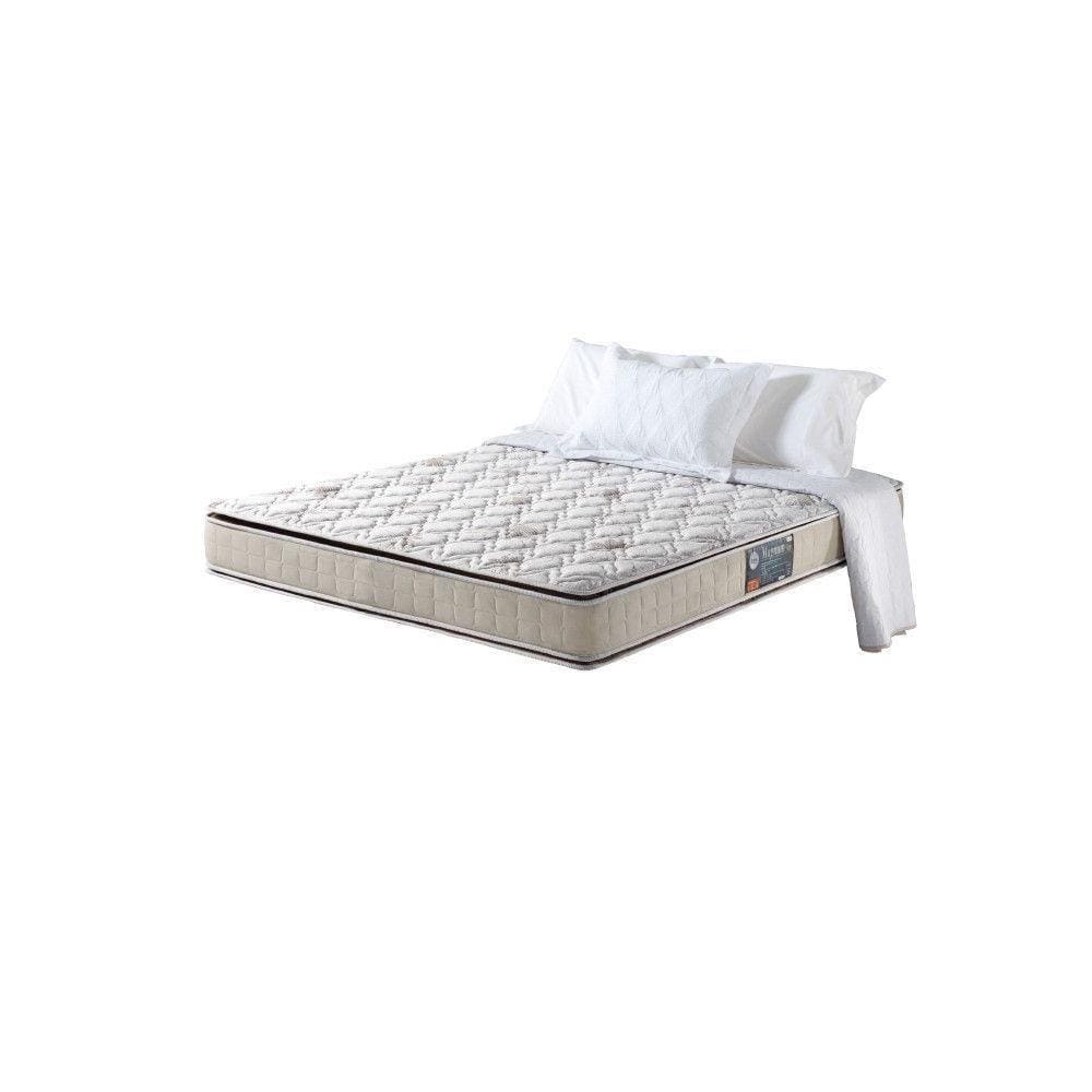 Colchão King Orleans Espuma D70-d28 Dupla Face Pillow Top Bege