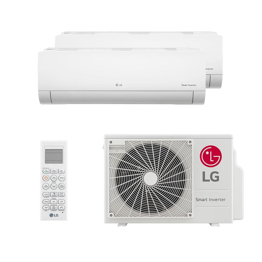 Ar Condicionado Multisplit Bi 27000 Btu(9000+18000) Quente/frio - Inverter - LG - 220v - Amnw09gsja0 Amnw18gska0 / A3uw24gfa3