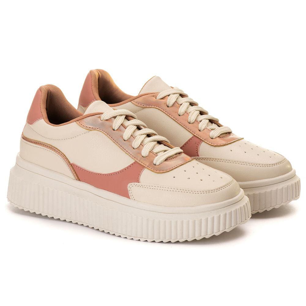 Tenis Creper Feminino Casual Conforto Rose Estilo Shoes