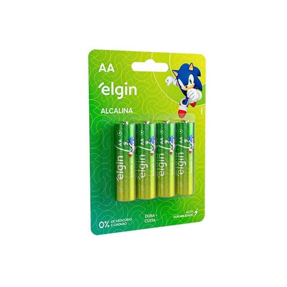 Pilha Alcalina Aa4 Elgin Cartela Com 04 Unidades - Pç / 4 [F108]
