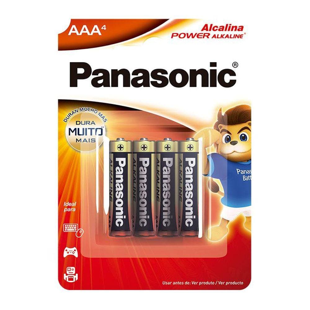 Pilha Alcalina Aaa Sm-4 Panasonic Lr03xab/4b192 [F108]