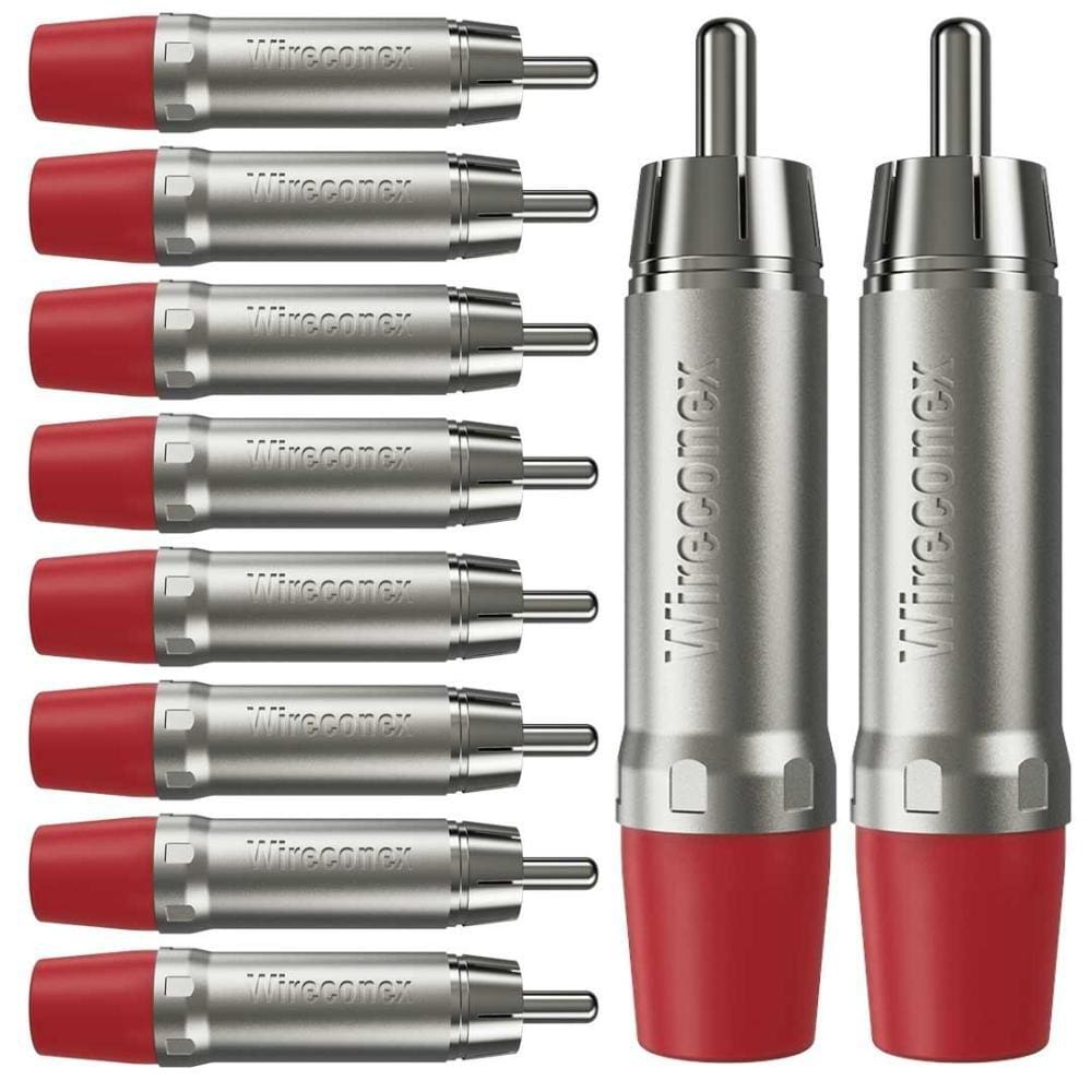 Conector Rca Macho Wc 1212 Rd Wireconex 10 Unidades - Pç / 10 [F108]