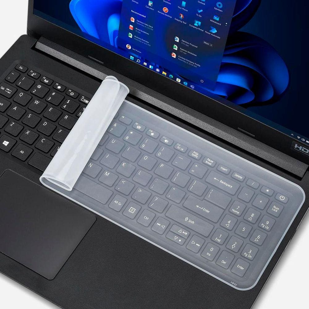 Película Protetora para Teclado de Notebook Laptop Macbook Ultrabook Netbook 15\" 16\" 17\" Capa em Silicone