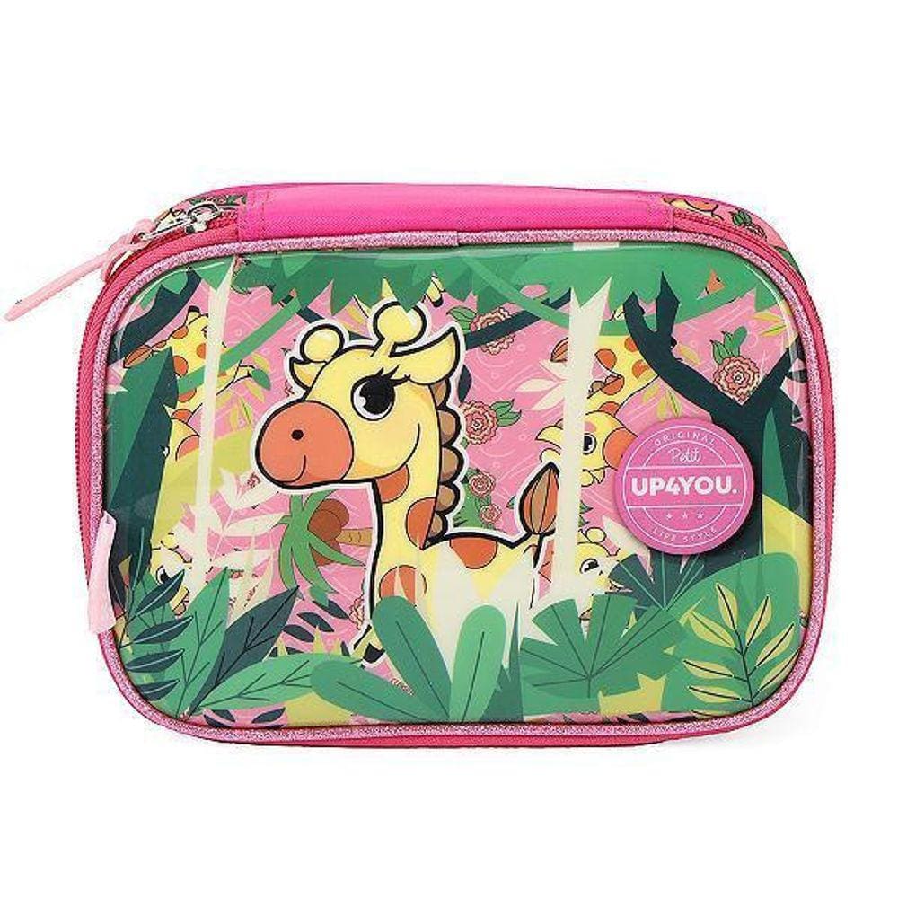 Estojo Box 100 Pens Luxcel Up4You Girafa Pink