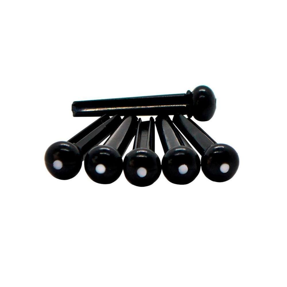 Pino Para Cavalete De Violão Aço Csp1 - Preto 6 Unidades [F108]