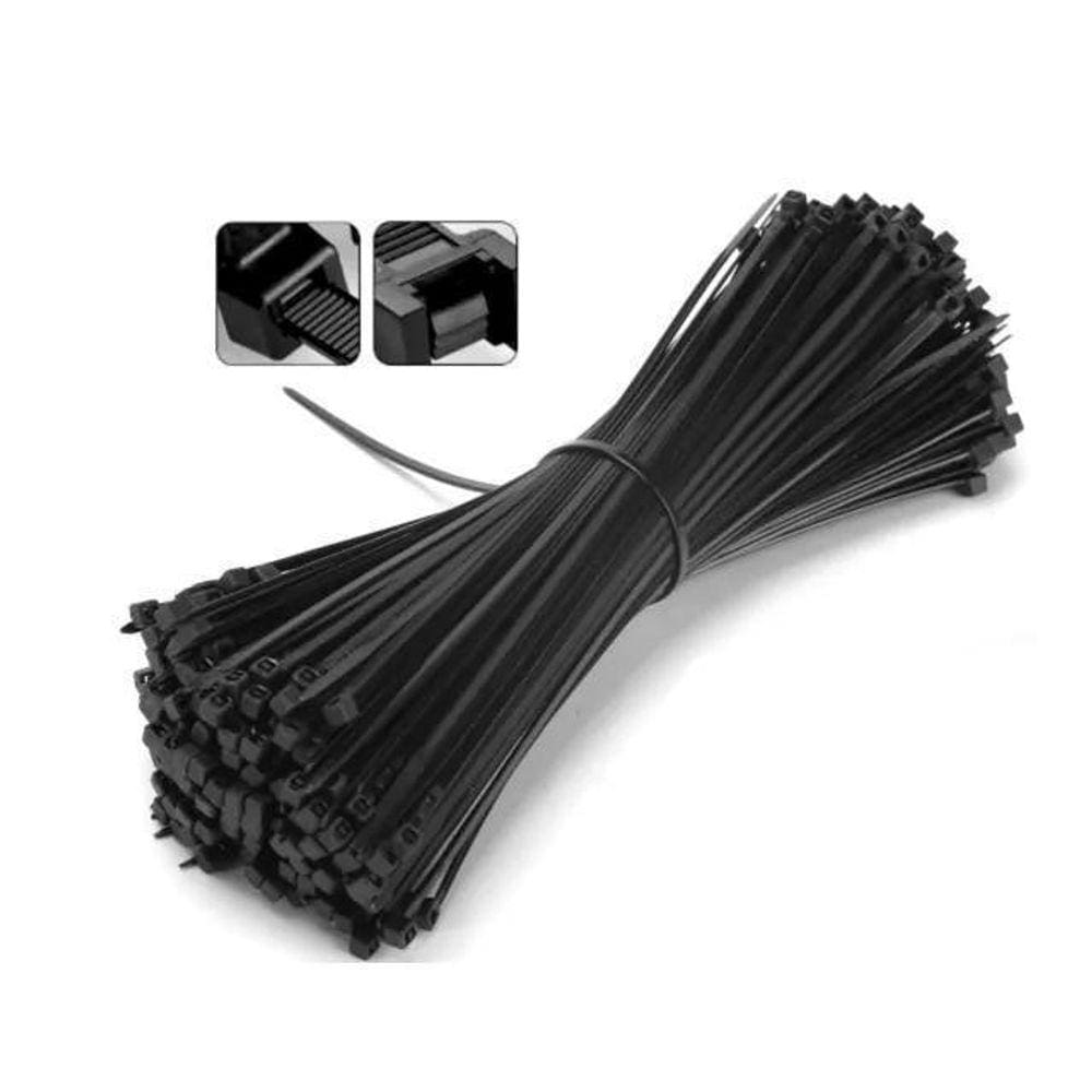 Kit 50 Un. Abraçadeira De Nylon Preto