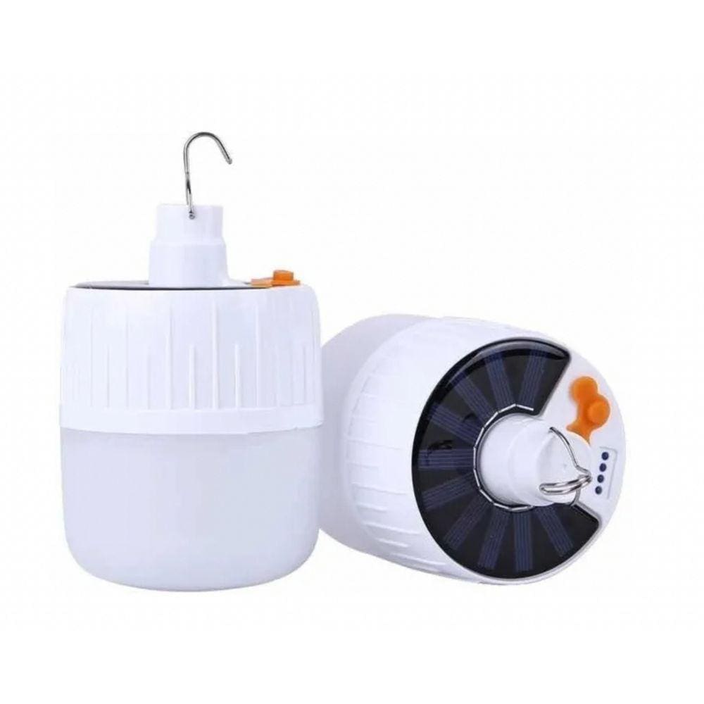 Refletor USB de acampamento recarregável com lâmpada LED solar