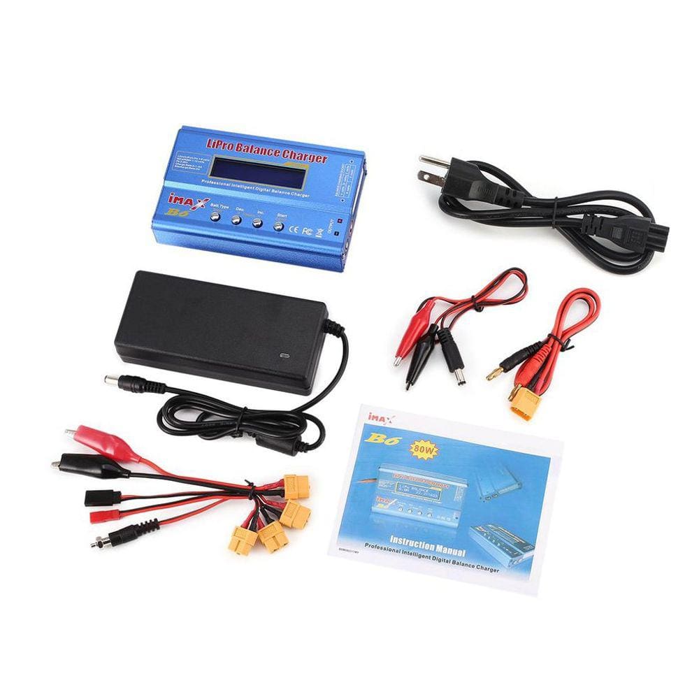 Carregador de bateria Lipo Balance IMAX B6 15V 6A com adaptador AC/DC