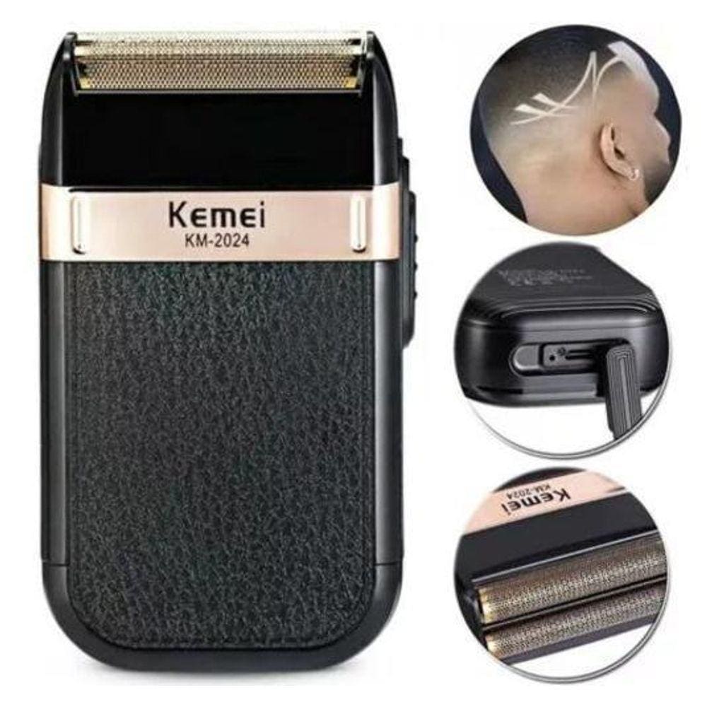 Barbeador Aparador Kemei: Corte Moderno E Detalhes