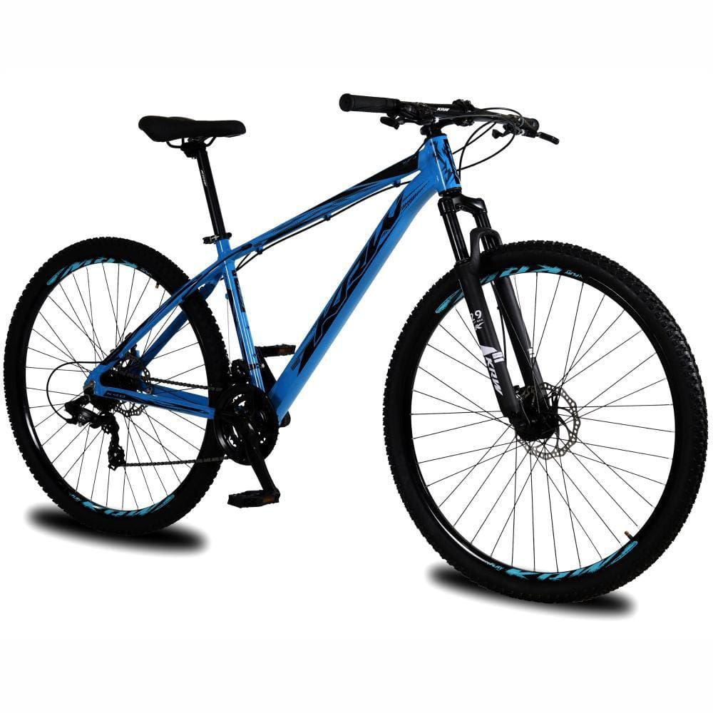 Bicicleta aro 29 KRW Alumínio 21 Velocidades Freio a Disco Suspensão dianteira Mountain Bike KR14