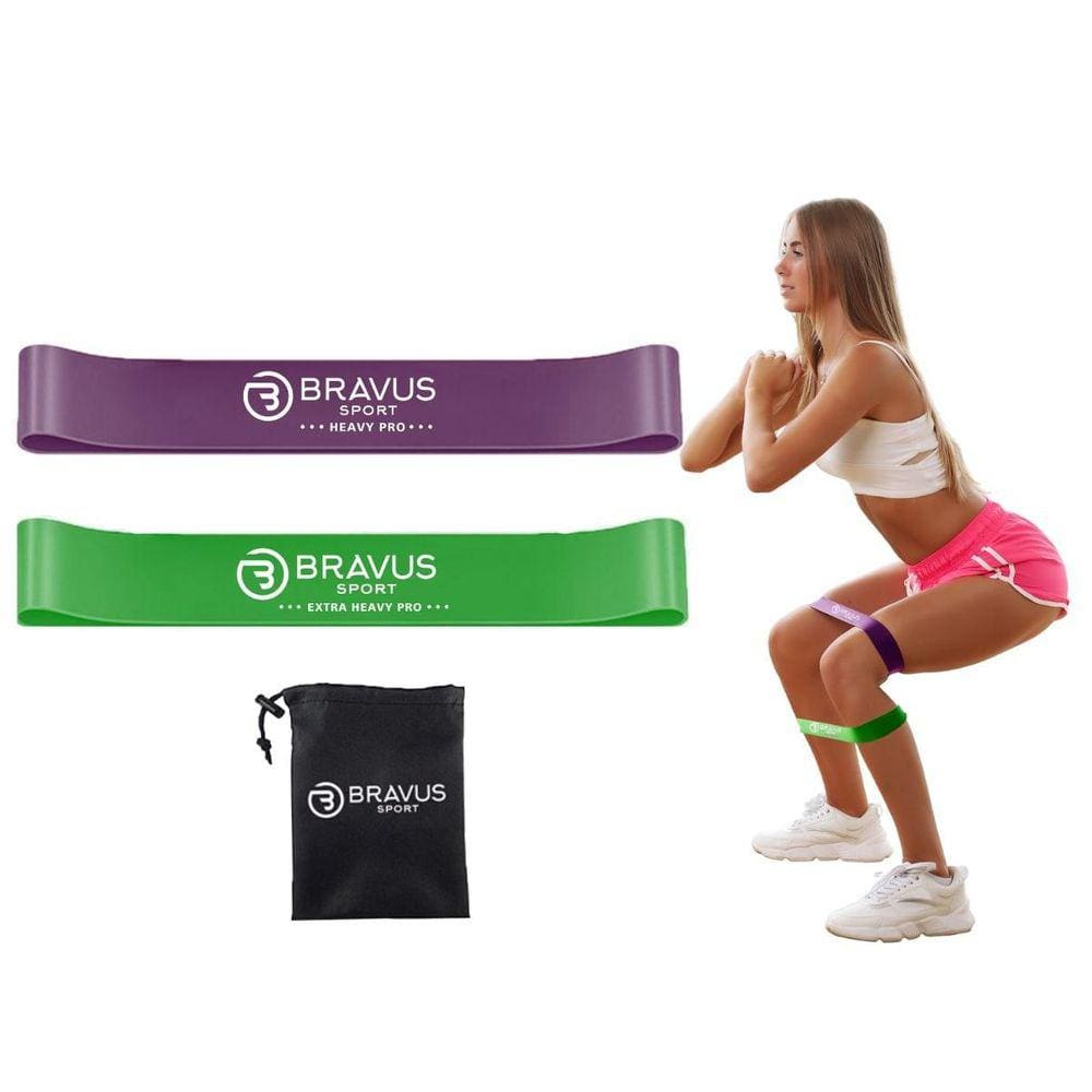 Kit 2 Mini Power Bands Heavy Pro e Extra Heavy Pro - Roxo