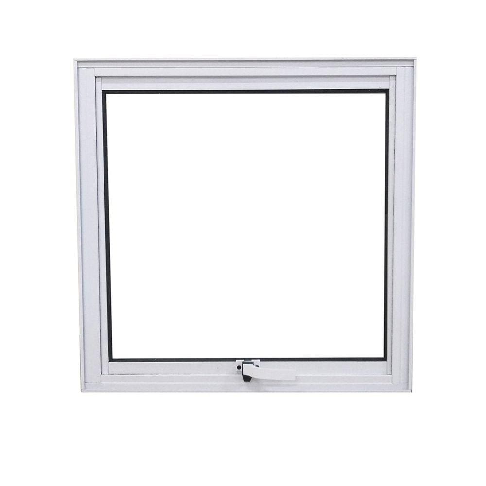 Vitro Maxim Ar de Alumínio 80 x 80 Linha Veneza Vidro Mini-Boreal Branco