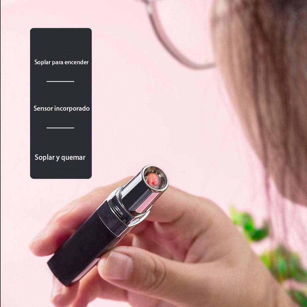 Isqueiro USB de sopro de ar isqueiros de indução de fluxo de ar EE003lips