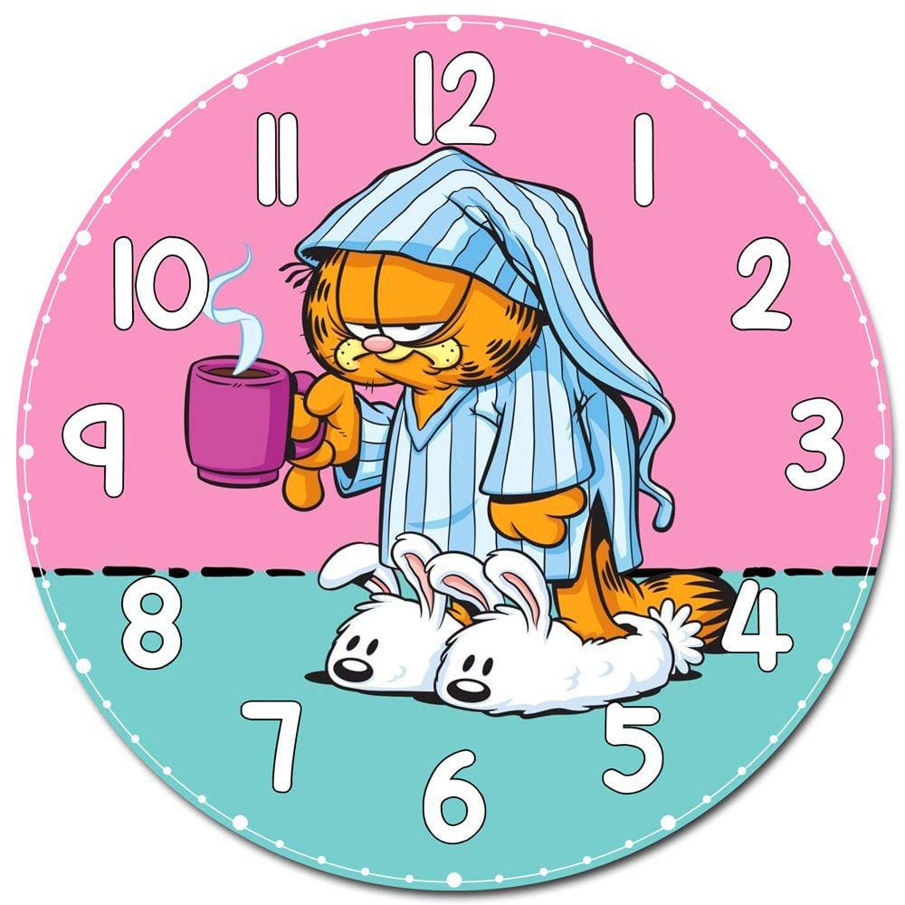 Relógio de Parede Garfield Decoração - Relógio Personalizado