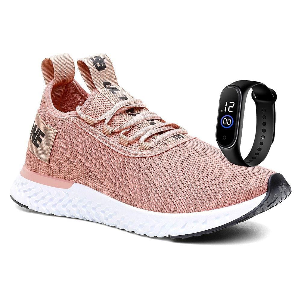Tênis Polo Ultrabone Feminino Caminhada Academia+Relógio
