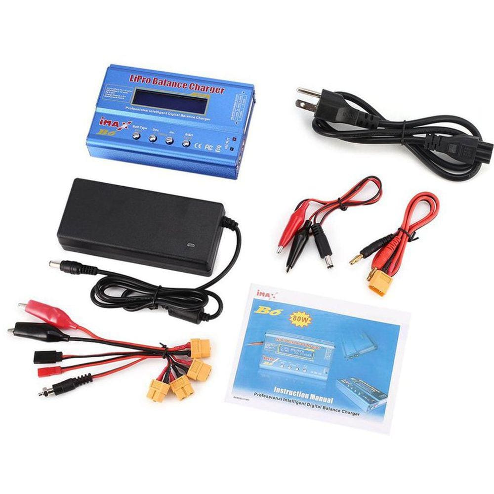 Carregador de bateria Lipo Balance IMAX B6 15V 6A com adaptador AC/DC