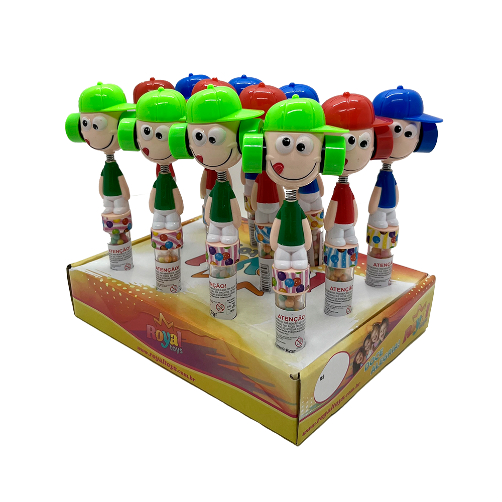 Boneco Malukinho Com Confeitos Tutti Frutti cx 12 uni