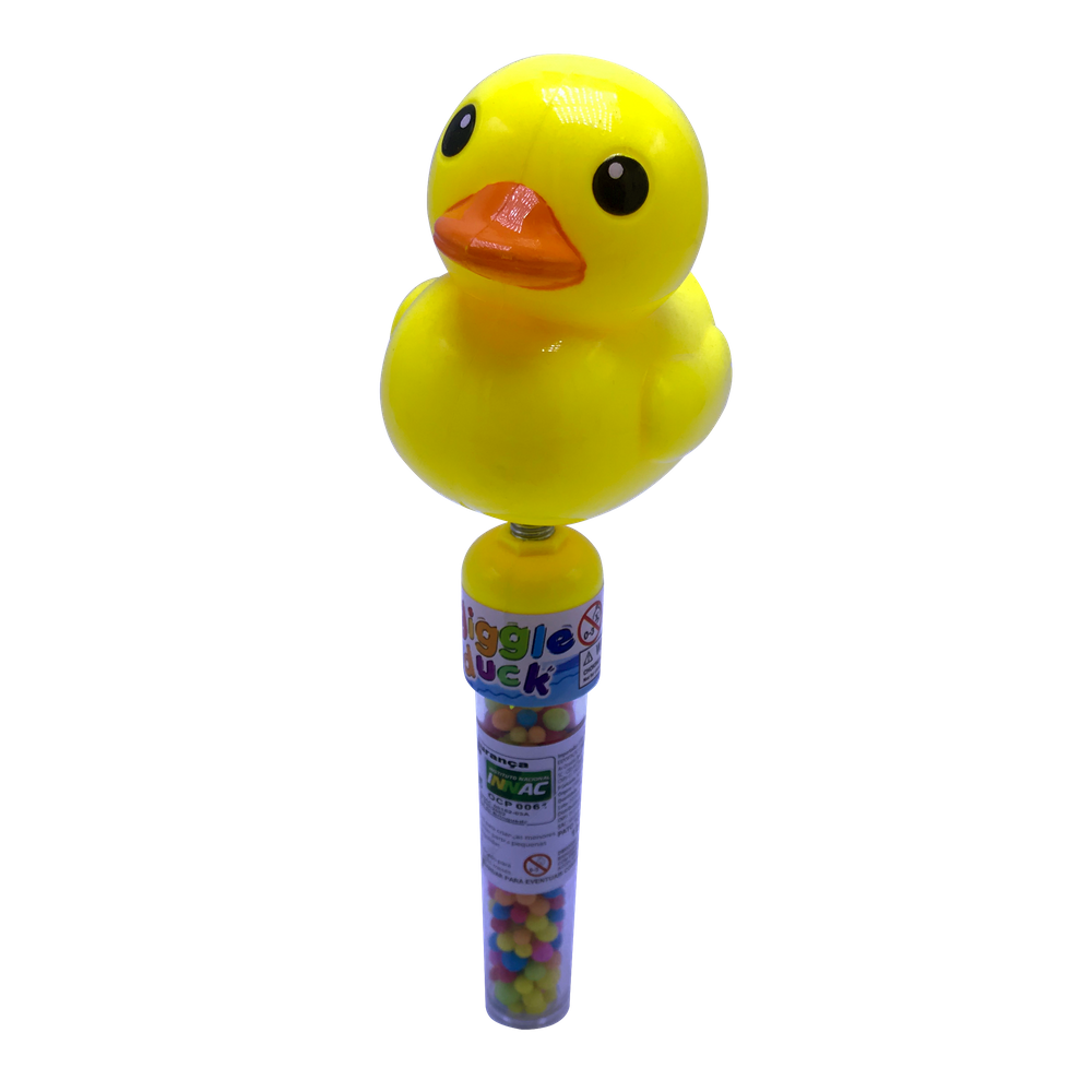 Pato Toys: Pato Saltitante com Balinhas Tutti Frutti 12 uni