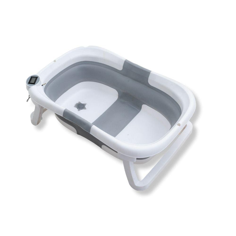 Banheira De Bebe Plastica Dobravel Cinza Cz - Galzerano