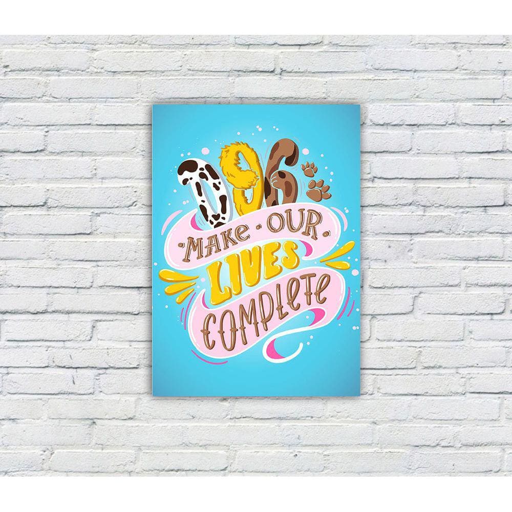 Quadro Decorativo MDF s/ Moldura Pets 03