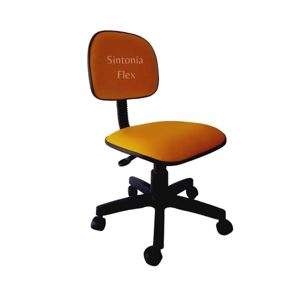 Cadeira Secretaria Regulagem De Altura Corano Corano Amarelo