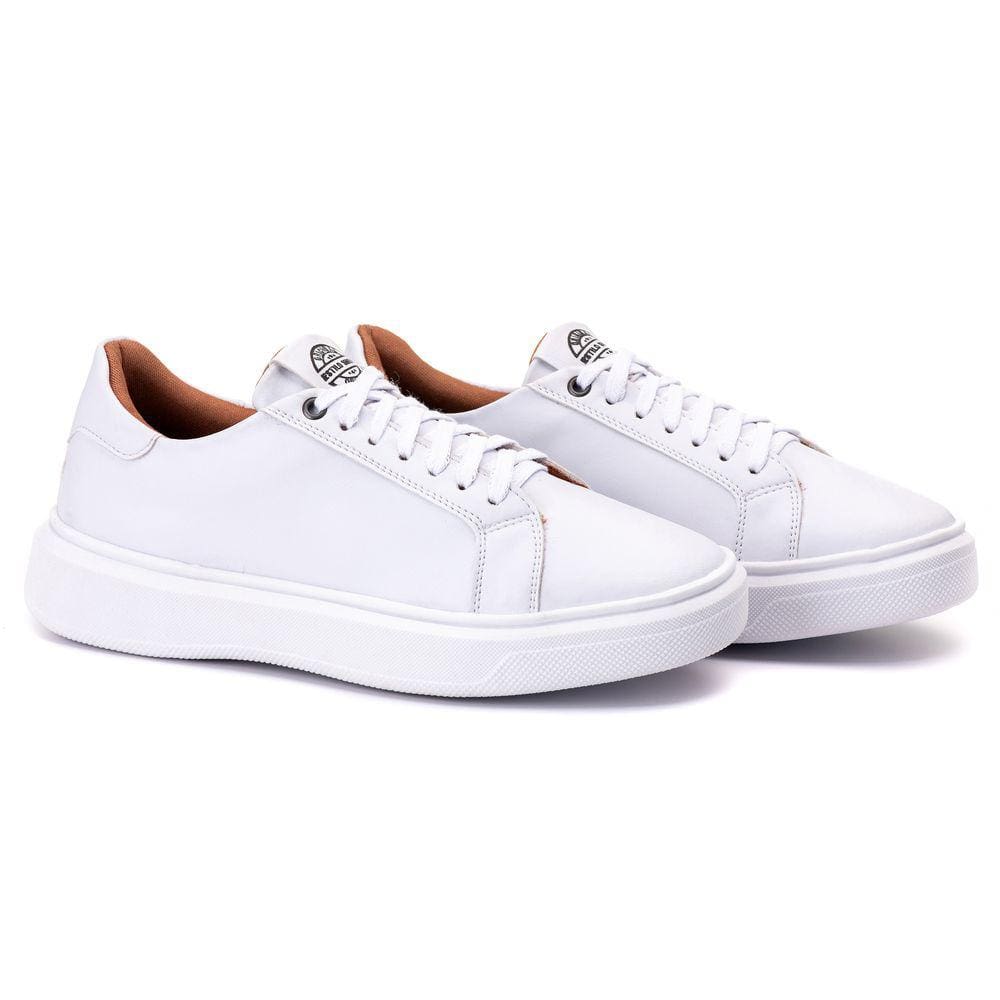 Sapatenis Tenis Casual Masculino Branco Adulto