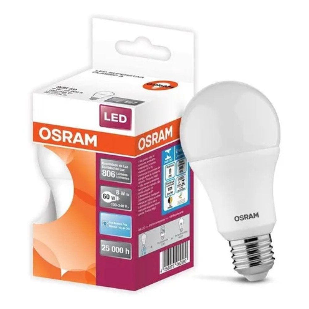 Kit 100 Lâmpadas Led 8w Bulbo Soquete E27 Biv Casa Comercio