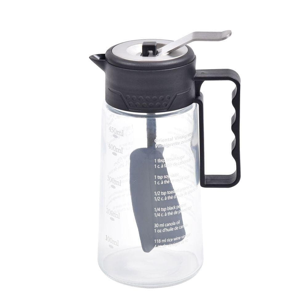Molheira Em Vidro Para Saladas 500ml Kenya Preta