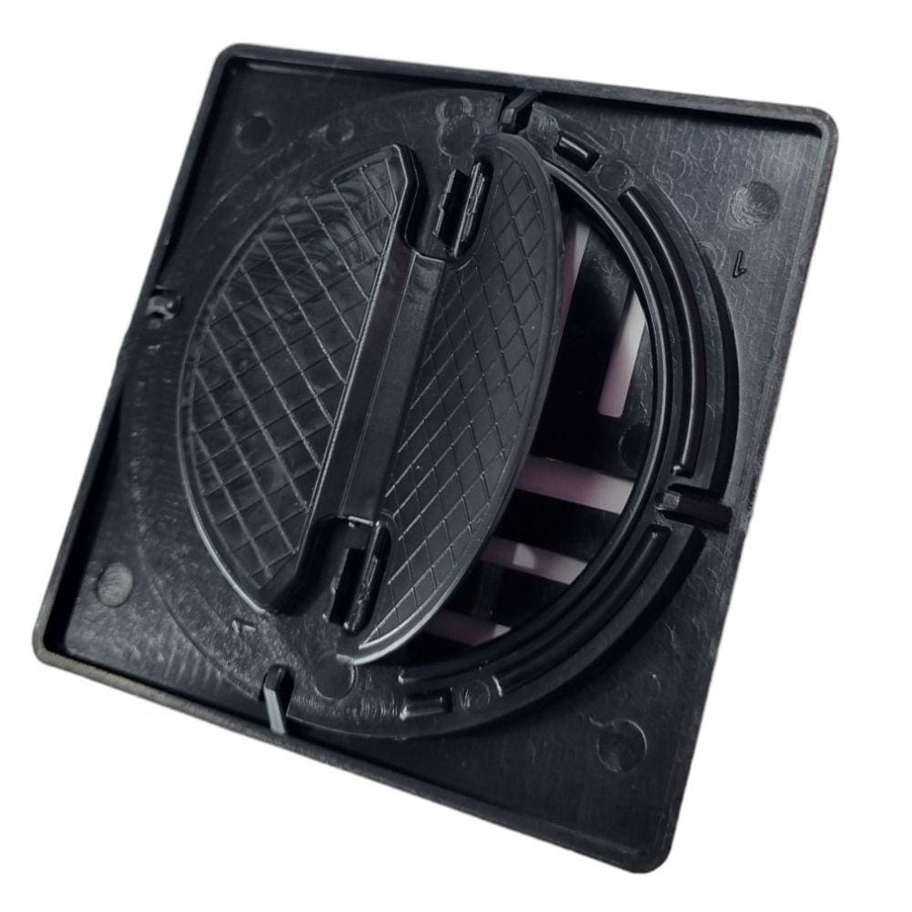 Ralo Anti-dengue Quadrado 10cm Abre Fecha Anti-inseto Preto