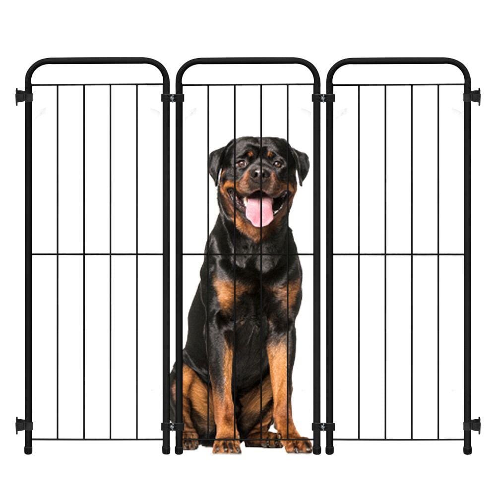 Cercado Grande Para Cachorro Cães Pet - Grade - 3 Módulos - 100Cm - Preto - 30.053.02 - Petmix