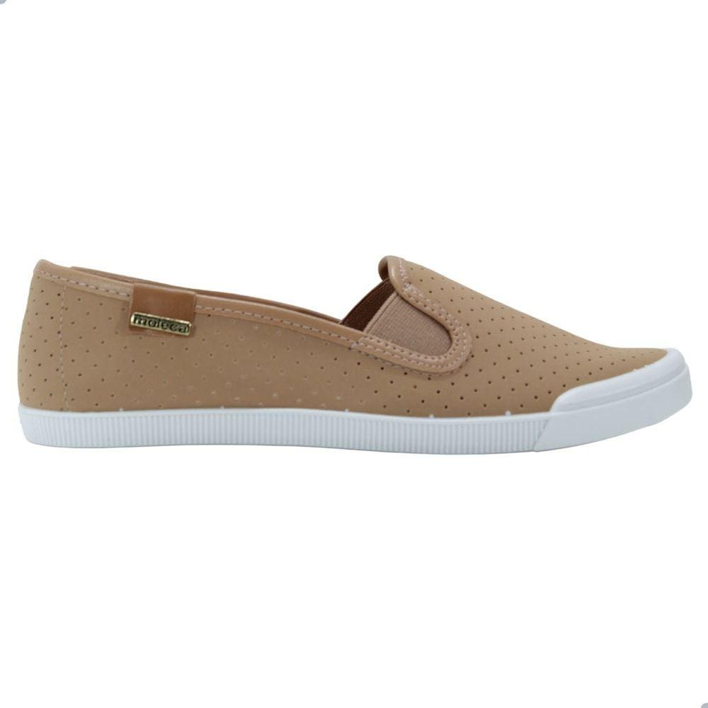 Sapatilha Moleca Slip On Nude