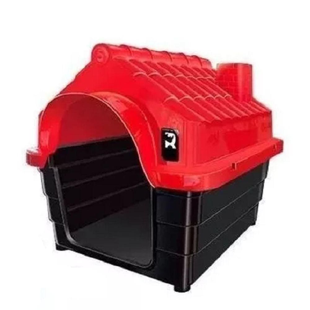 Casa Casinha Cachorro Gato Pet N2 Plástico Preminum Vermelho
