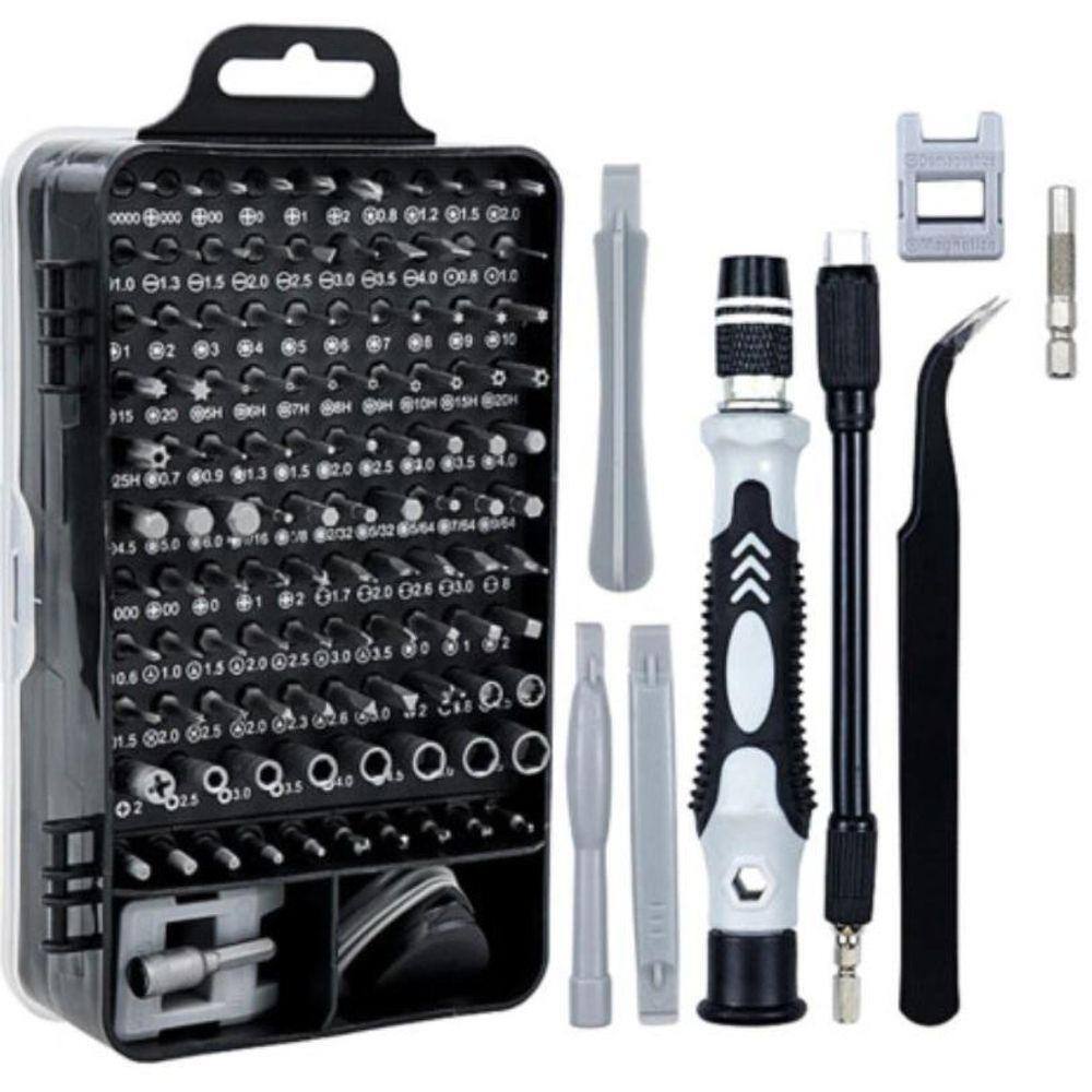 Kit Ferramenta 115 Chaves Precisão Reparo Celular Notebook
