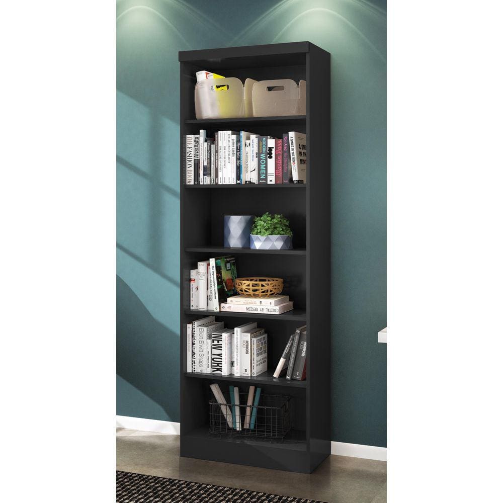 Livreiro Multiuso  S/Pts Preto Fosco1404 - Qmovi