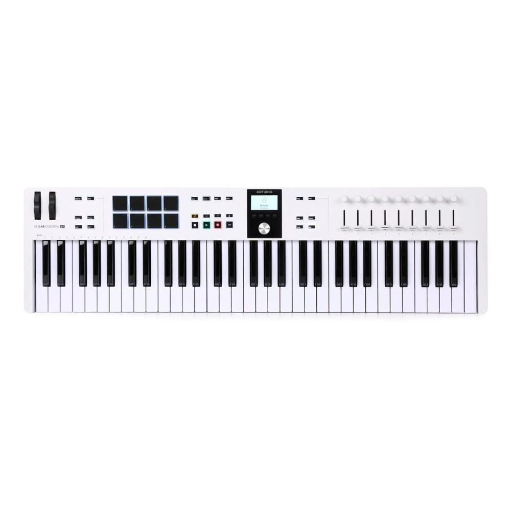 Teclado Controlador Arturia KeyLab Essential 61 mk3 Branco