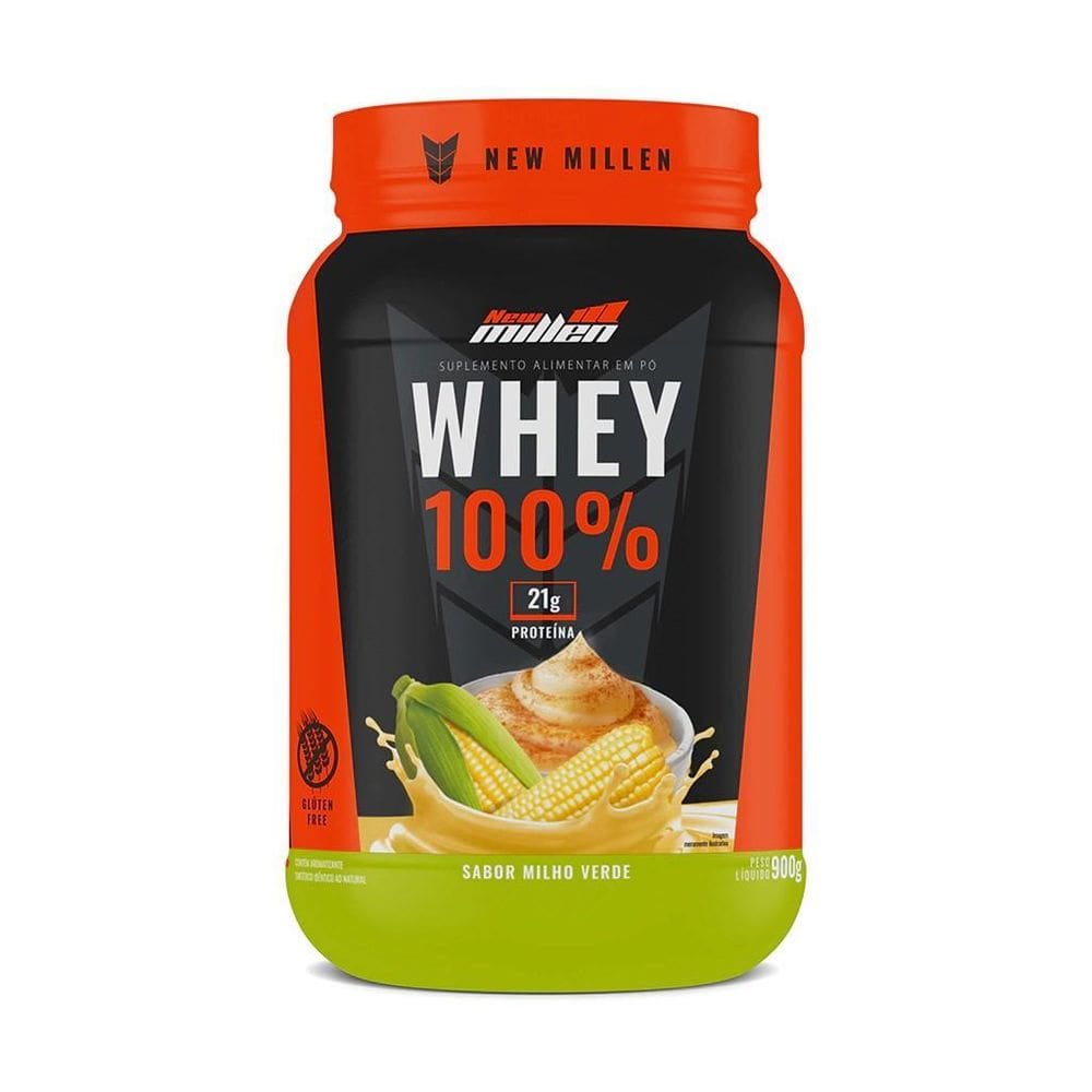 Whey 100% Concentrado New Millen Pote 900G -