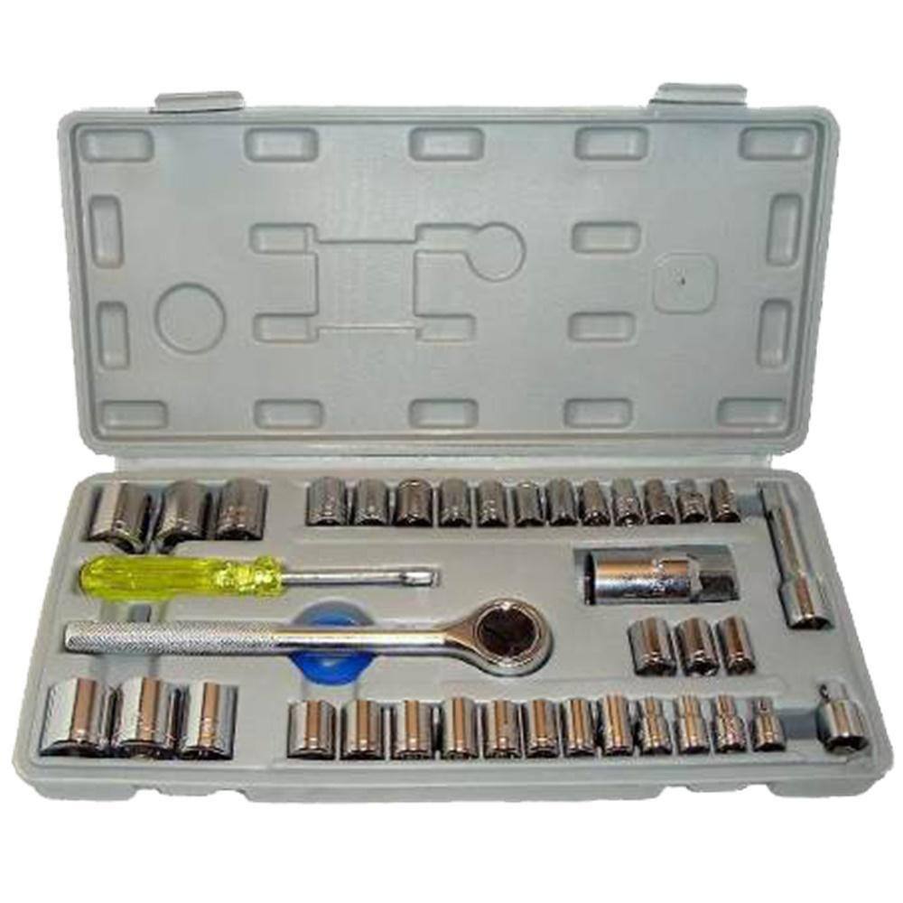 Kit Chave Catraca Reversível 40 Peças Maleta Nm Ferramentas