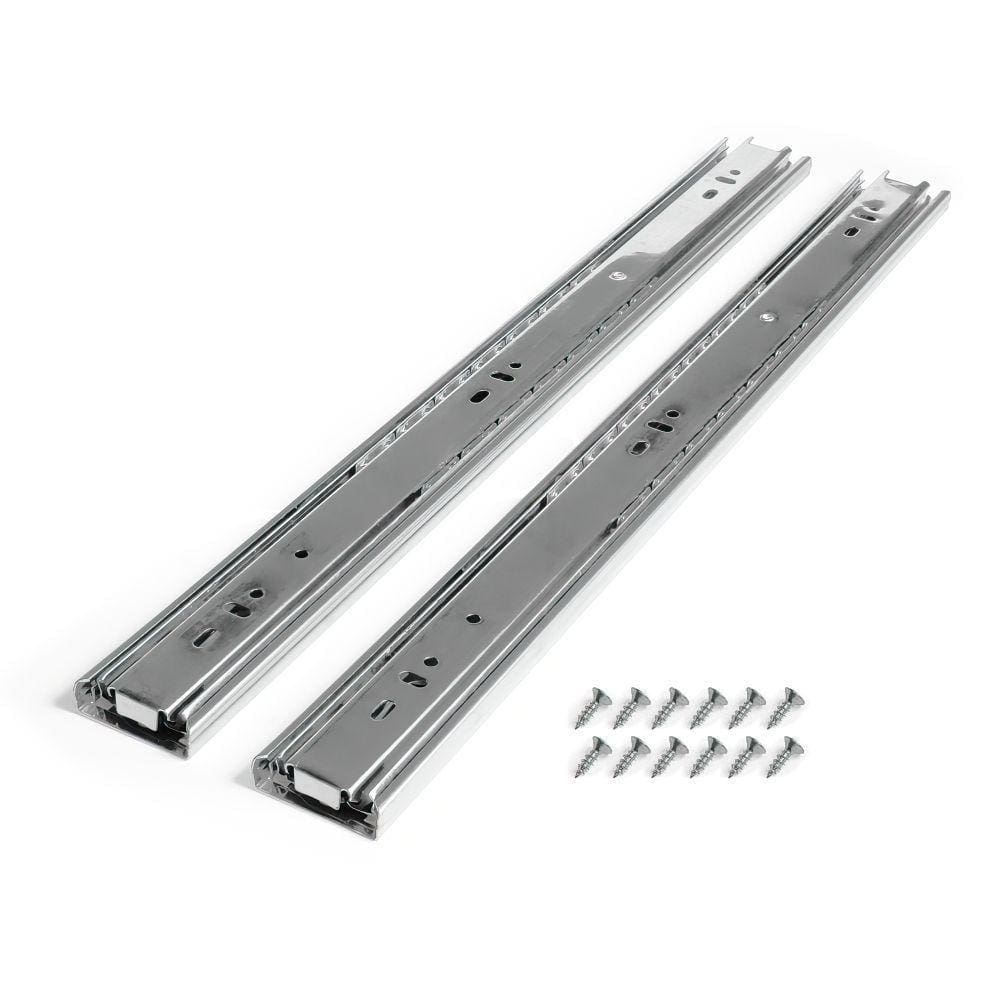 Corrediça Para Gaveta Trilho Telescópico 55Cm Par 55Kg Aço