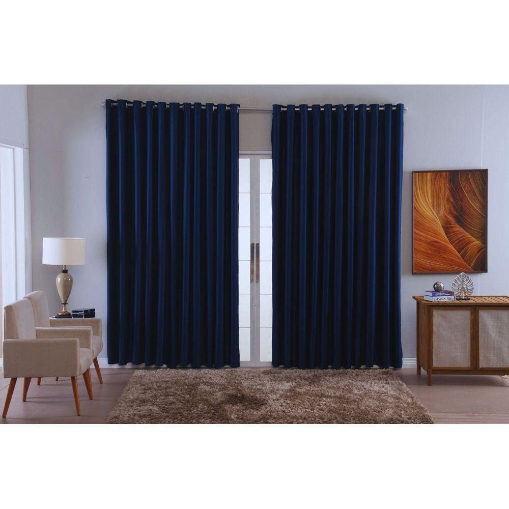Cortina Para Sala Quarto Blackout Tecido 5,50X2,50 Ellegance