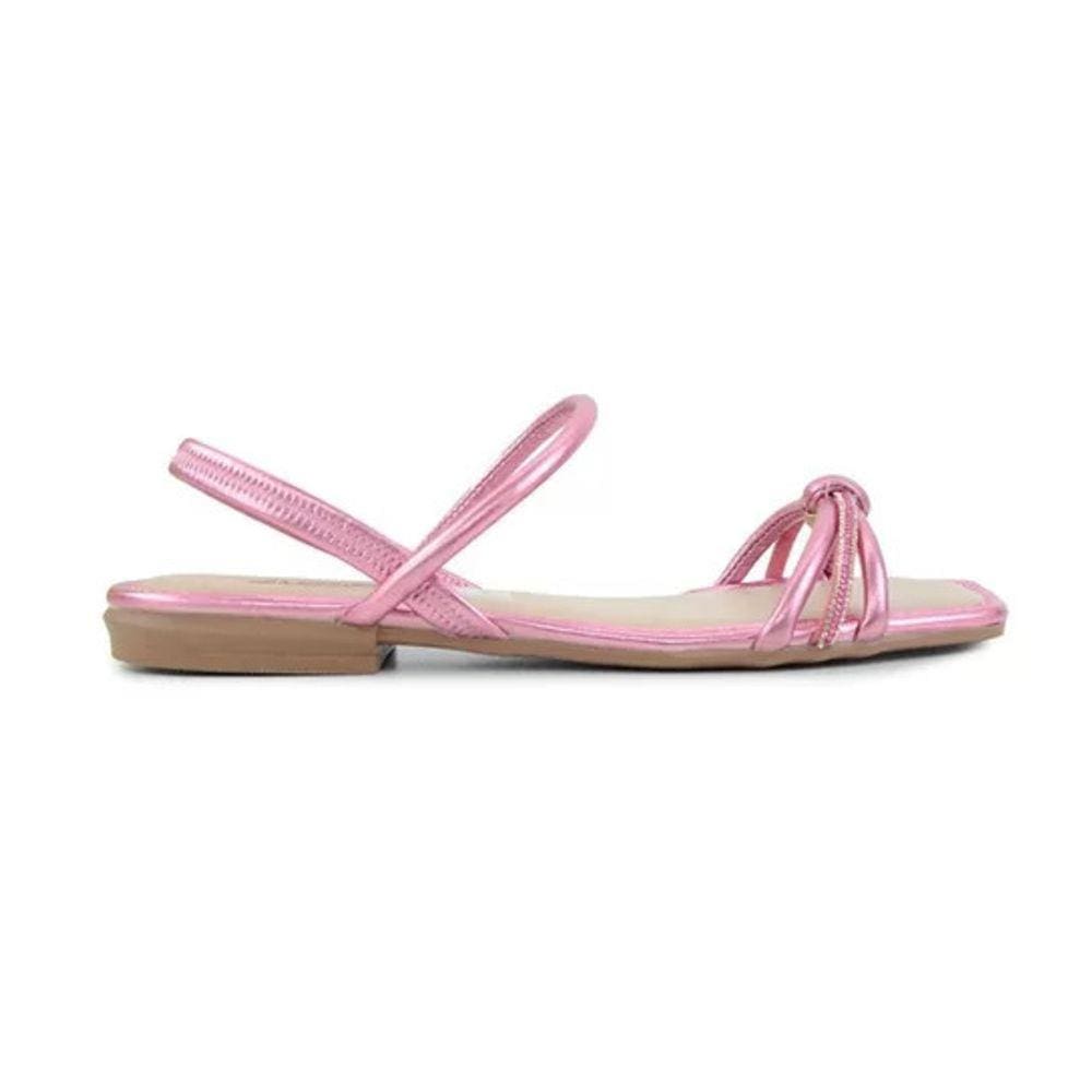 Sandália Feminina Rasteira Mississipi Magenta Casual Conforto