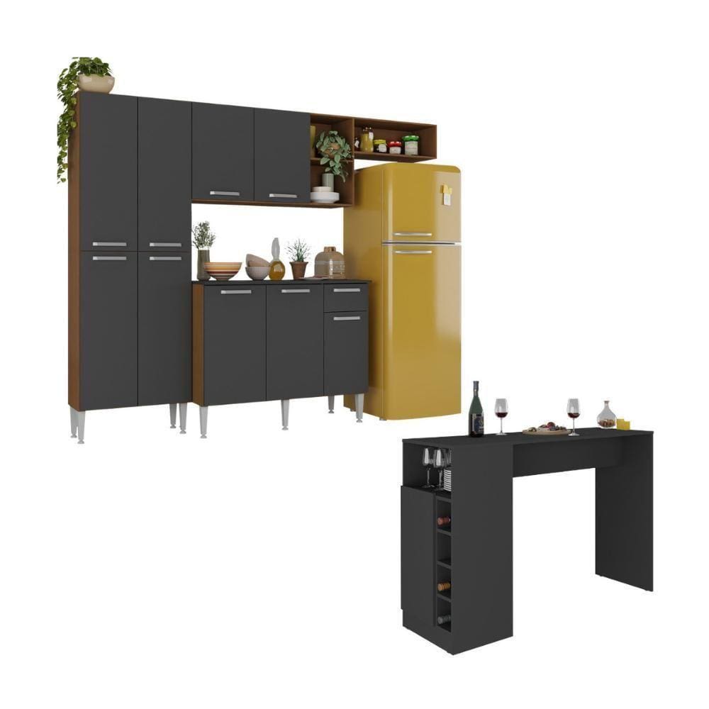 Armário Cozinha Compacta Bancada Americana Pequim Mp2204