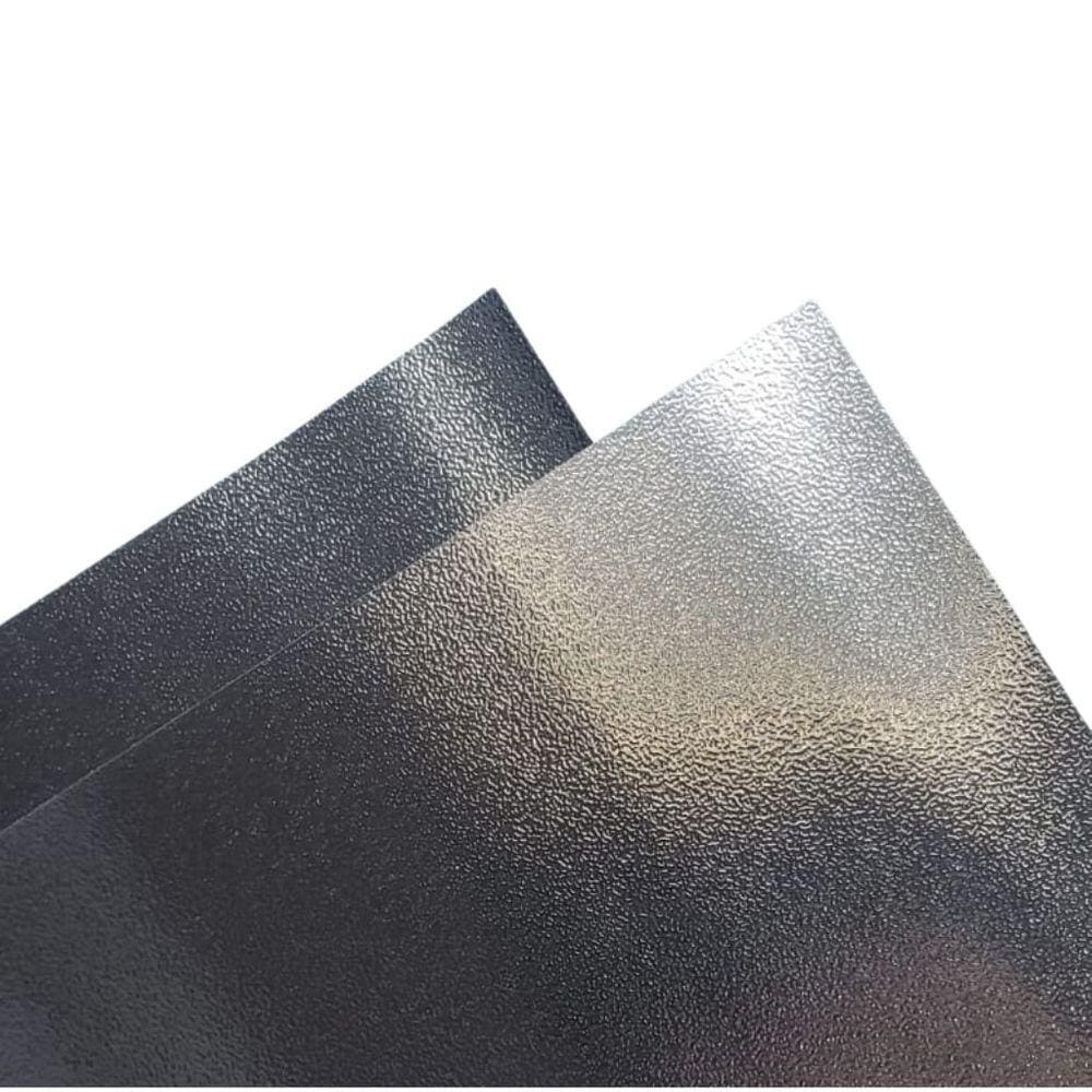 Papel Laminado Casca de Ovo Pacote com 10 folhas A4 Prata - 180G/m²